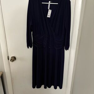 Elegant Navy Dress 1X